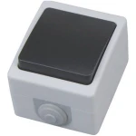 Întrerupător cap-scară aparent negru/Gri 10A IP54 220V atom Horoz