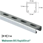 PROFIL ZINCAT TIP C 41*21mm L-3m (PENTRU PANOURI SOLARE)