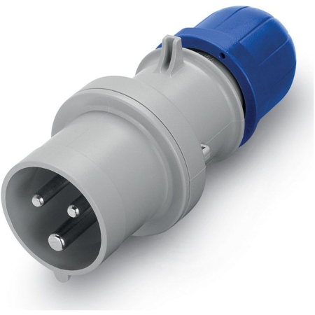 Вилка силовая 16A ИП44 2P+E 220V Vecas