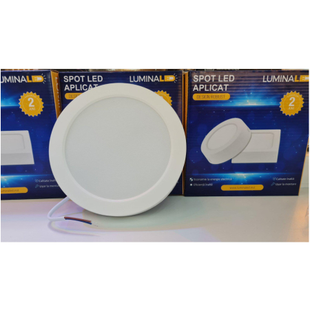 SPOT LED APLICAT ROTUND 18W 7000K D226x35mm LUMINA