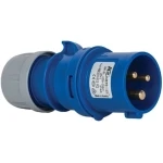 Вилка силовая 220V 32A ИП44 2P 220V Vecas