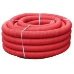 Гофрированная трубка 450N красный 50MM двустенный