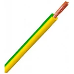 Кабель и провод ПВ3 1x1.5mm жёлтый/Зелёный медный