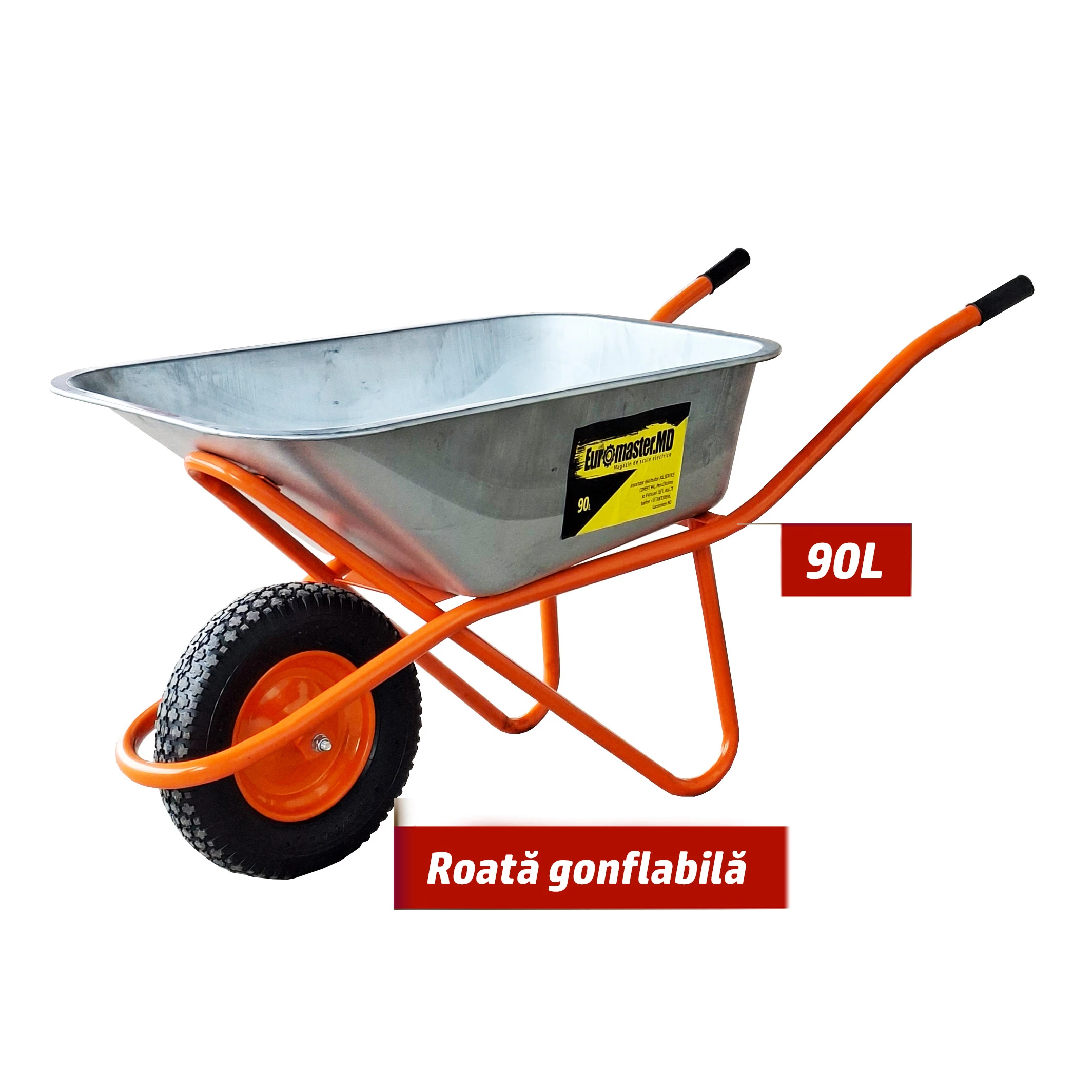ROABA CU ROATA GONFLABILA 90L EUROMASTER ROABA CU ROATA GONFLABILA 90L EUROMASTER