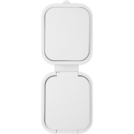 PRIZA SCHUKOCU VERT CAPAC+INTRERUP IP54 ALB ABEX