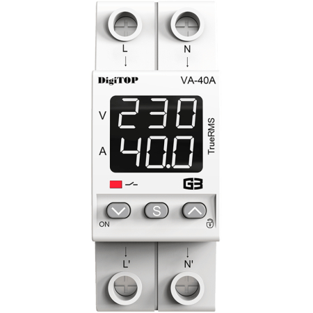 RELEU CONTROL TENSIUNE CU ECRAN DIGITAL 2P 63A DIGITOP