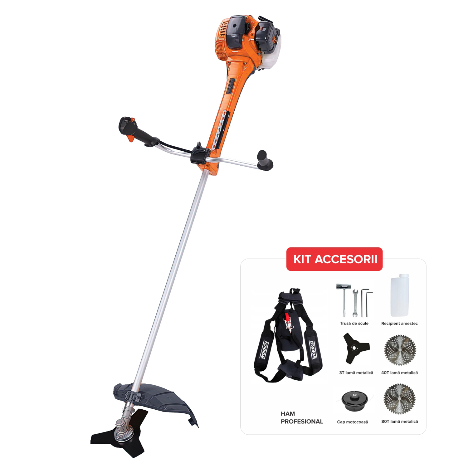 MOTOCOASA 2T 52CM3 2.5CP BC5205 INDUSTRIAL TECHNOWORKER MOTOCOASA 2T 52CM3 2.5CP BC5205 INDUSTRIAL TECHNOWORKER
