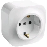 Розетка с заземлением белая накладная 16A ИП44 220V forix Legrand