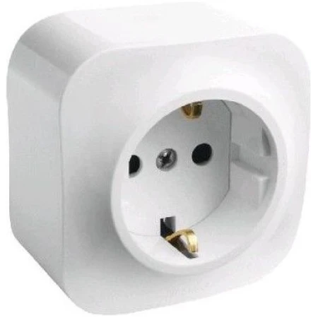 Priză cu împământare albă aparentă 16A IP44 220V forix Legrand