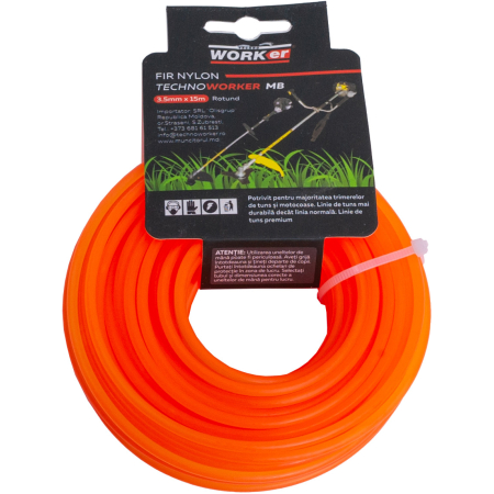 FIR NYLON ROTUND 3.5MMx15M TECHNOWORKER