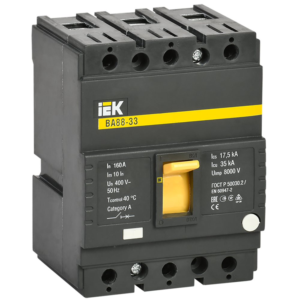 INTRERUPATOR AUTOMAT VA88-33/M6-160H 3P 25А 50/35kA 10In, VECAS INTRERUPATOR AUTOMAT VA88-33/M6-160H 3P 25А 50/35kA 10In, VECAS