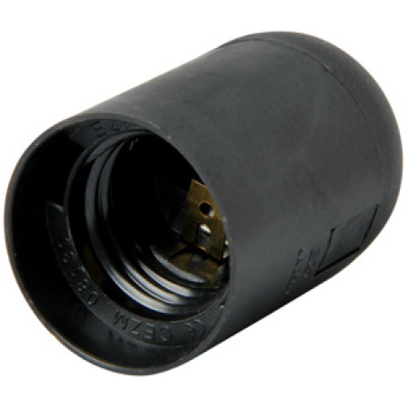 Dulie din plastic E27 neagră Enext