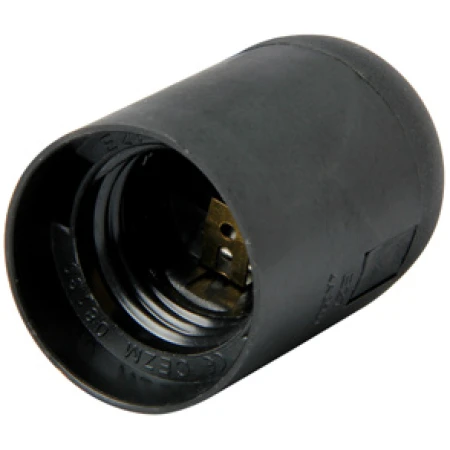 Dulie din plastic E27 neagră Enext