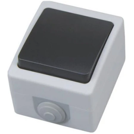 Întrerupător unitar aparent gri 10A IP54 220V atom Horoz