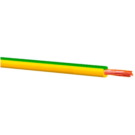 Кабель и провод ПВ3 1x2.5mm жёлтый/Зелёный медный