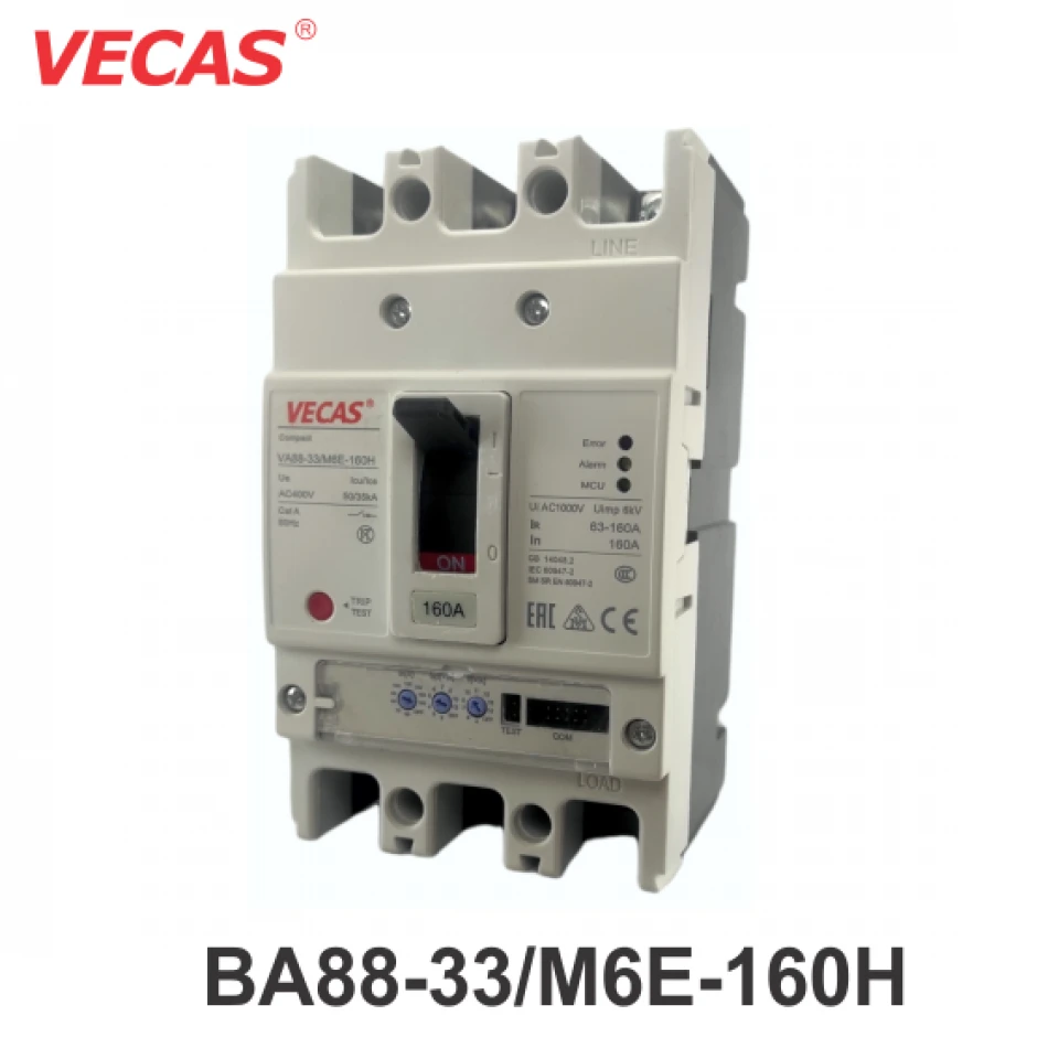INTRERUPATOR AUTOMAT VA88-33/M6E-160H 3P 63А 50/35kA 10IN VECAS INTRERUPATOR AUTOMAT VA88-33/M6E-160H 3P 63А 50/35kA 10IN VECAS