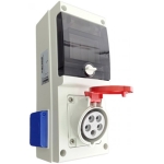 BLOC E1 5P 1X16A+2XSCHUKO IP44 SCAME