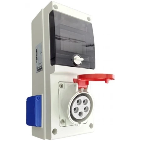 BLOC E1 5P 1X16A+2XSCHUKO IP44 SCAME