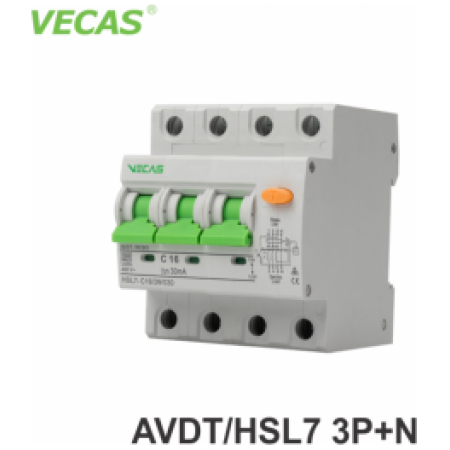 Диференциальный автоматический выключатель IAD3PC16V 16A 3P Vecas