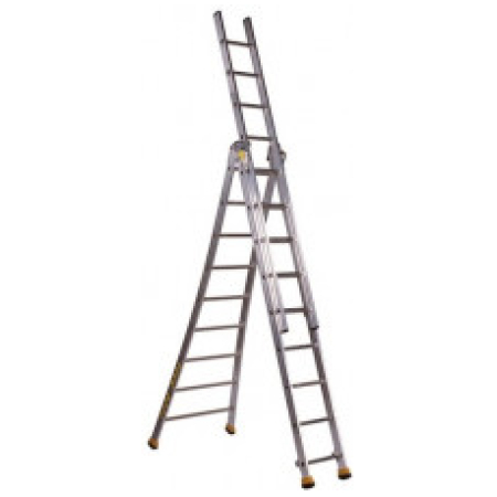 Scară de aluminiu extensibile VHR HK 3x10 6812 cm 268 cm aluminiu 3 trosoane ELKOP