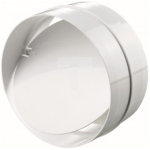 Conector de aeroduct alb plastic 62 x 125 mm Ventika