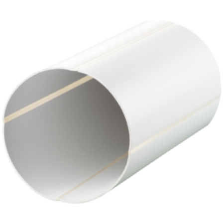 Canal de ventilare alb PVC 1000 x 125 mm Ventika