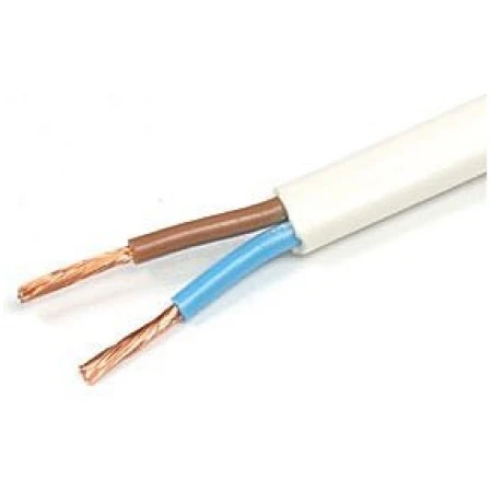 Кабель и провод ШВВП ШВВП 2x1mm белый 2x1mm медный