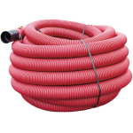 Tub gofrat 450N rosie 63mm păreți dubli