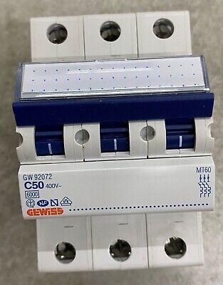 INTRERUPATOR AUTOMAT MCB 3P C50 6KA 3M GEWISS INTRERUPATOR AUTOMAT MCB 3P C50 6KA 3M GEWISS