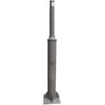 STILP DECORATIV TUBULAR DIN OTEL 7MX76MM GRI ELMOS
