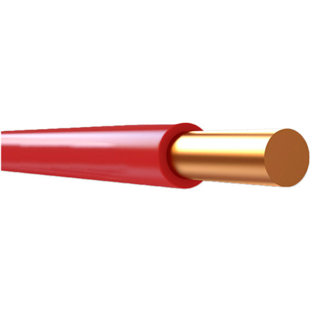 Кабель и провод ПВ1 1x2.5mm kрасный медный