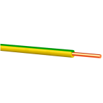Кабель и провод ПВ1 1x2.5mm жёлтый/Зелёный медный