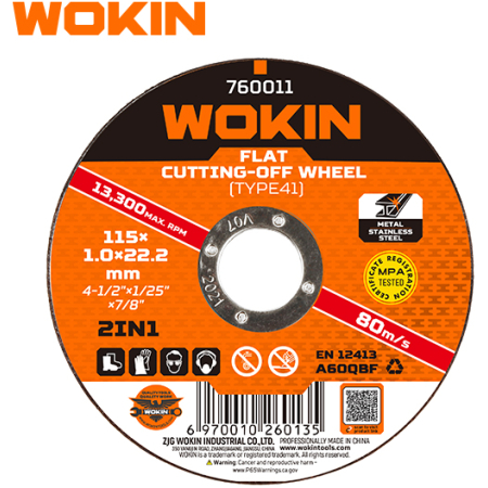 DISC PENTRU METAL 125*1.2*22mm WOKIN