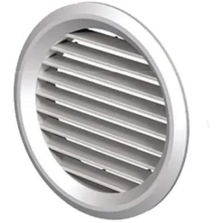 Grilaj de ventilare cu sită alb plastic 100mm Ventika