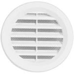 Вентиляционная решетка с сеткой белый пластик 125mm Ventika