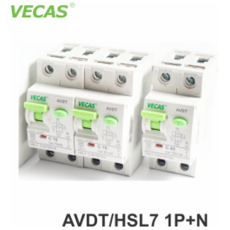 Диференциальный автоматический выключатель IAD2PC20V 20A 1P Vecas