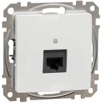 Priză de date RJ45 albă incorporabilă CAT6 IP20 220V sedna New Schneider