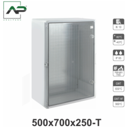 DULAP DE DISTRIB. DIN ABS TRANS. 350x500x190 IP65(G1-1)