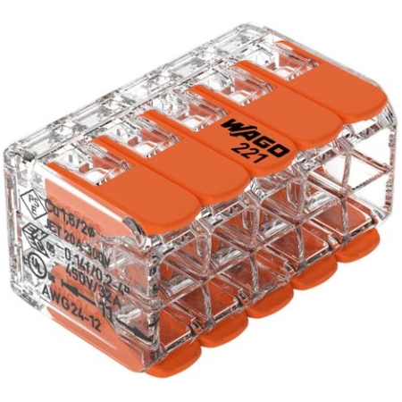 CONECTOR PENTRU 10 CONDUCTORI 0.2-4 mm² -32A (25 b/c) WAGO