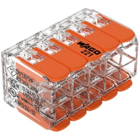 CONECTOR PENTRU 10 CONDUCTORI 0.2-4 mm² -32A (25 b/c) WAGO