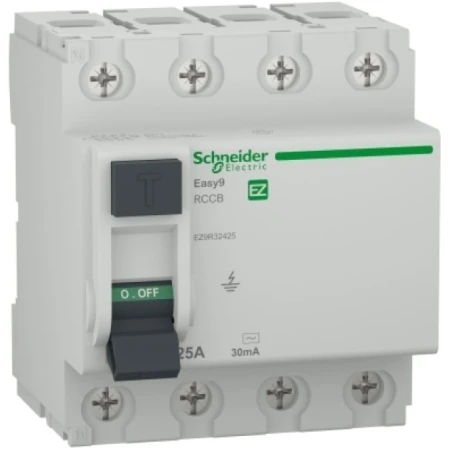 Диференциальный автоматический выключатель EZ9R32425 25A 3P Schneider