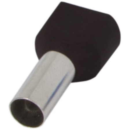 Изолированный наконечник черный 2*6MM2 Enext