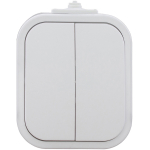 INTRERUPATOR DUBLU EXTERIOR ALB IP54 ABEX