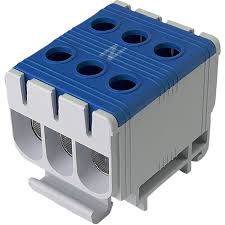CLEMA UNIVERSALA CU SURUB 3P 50MM2 160A 800V ALBASTRA CLEMA UNIVERSALA CU SURUB 3P 50MM2 160A 800V ALBASTRA
