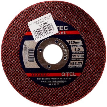 DISC PENTRU METAL 125X1.0X22.23MM BAUTEC