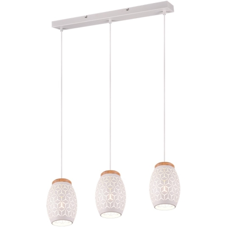 PENDUL BIDAR 3xE27 28W 230V H=150CM IP20 ALB MAT (TRIO)