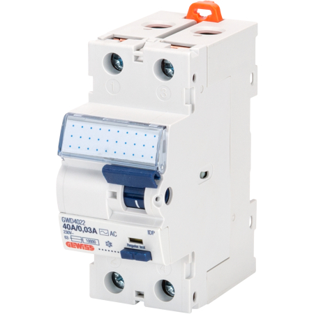 INTRERUPATOR AUT.DIFERENTIAL UZO 2P 25A 30mA GEWIS