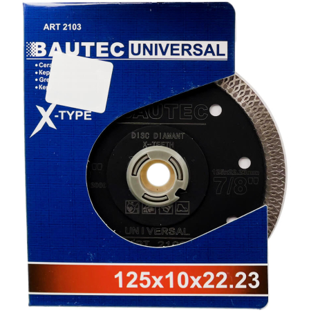 DISC DIAMANT+DINTI TURBO 125MM BAUTEC