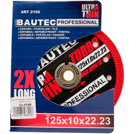 DISC DIAMANT TURBO ULTRA 125MM BAUTEC