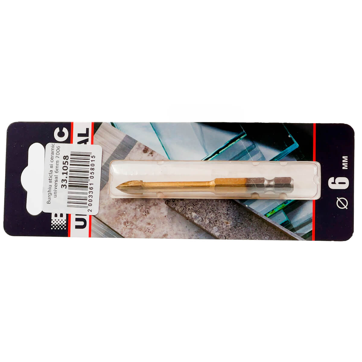 BURGHIU PT STICLA SI CERAMICA UNIVERSAL 6MM BAUTEC BURGHIU PT STICLA SI CERAMICA UNIVERSAL 6MM BAUTEC